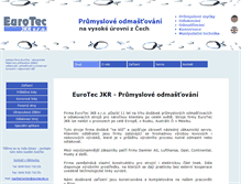 Tablet Screenshot of eurotec-jkr.cz